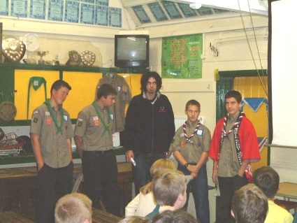 PG Five - Scouts who went to Thailand - giving their Report Back
