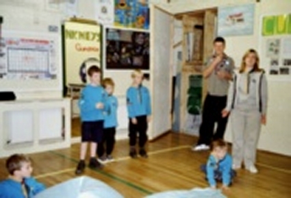 Beavers Miving Up Ceromony December  2003 - 