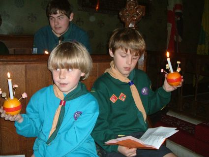 Christingle (Traditional Carols) Service at Stubbings Church -  2004