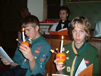 Christingle (Traditional Carols) Service at Stubbings Church -  2004