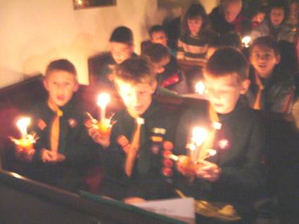 Christingle (Traditional Carols) Service at Stubbings Church -  2005