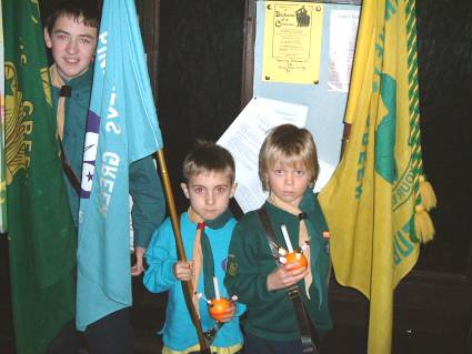 Christingle (Traditional Carols) Service at Stubbings Church -  2005