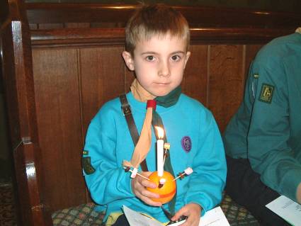 Christingle (Traditional Carols) Service at Stubbings Church -  2005