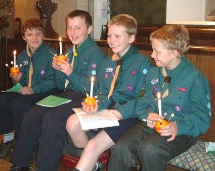 Christingle (Traditional Carols) Service at Stubbings Church -  2005