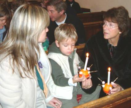 Christingle (Traditional Carols) Service at Stubbings Church -  2005