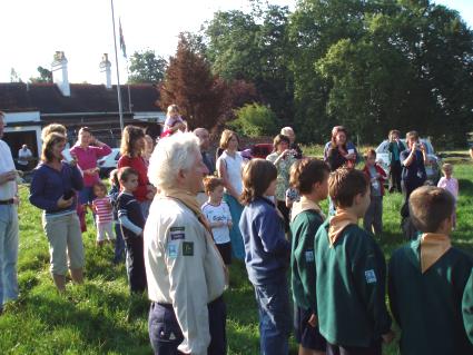 2007 Scouting Sunrise 8am, out Side Pinkneys Green Scouts HQ