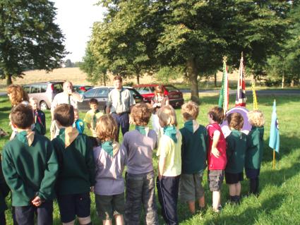 2007 Scouting Sunrise 8am, out Side Pinkneys Green Scouts HQ