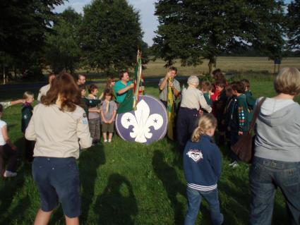 2007 Scouting Sunrise 8am, out Side Pinkneys Green Scouts HQ