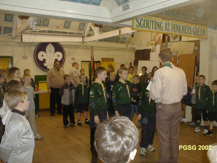 Going Up Ceremony 30th October 2002
