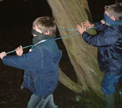 Scouts Run Cub Meeting at Half Term on the Green & in the Woods