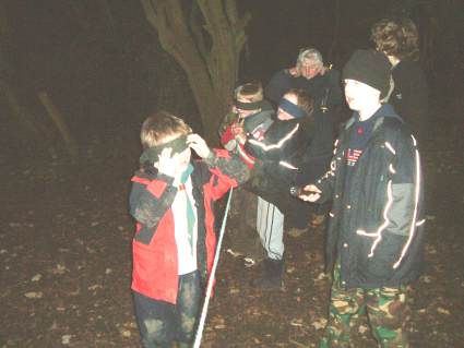 Scouts Run Cub Meeting at Half Term on the Green & in the Woods