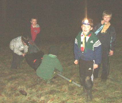 Scouts Run Cub Meeting at Half Term on the Green & in the Woods