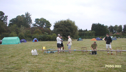 Group Camp 2002 - Flag Pole to fly Pack, Troop, Scout Association and Union Flags