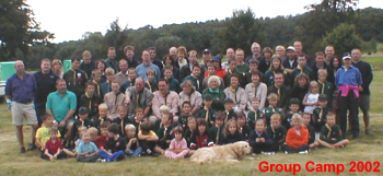 Group Camp 2002 - Group Photo on Sunday Morning - 90 Campers