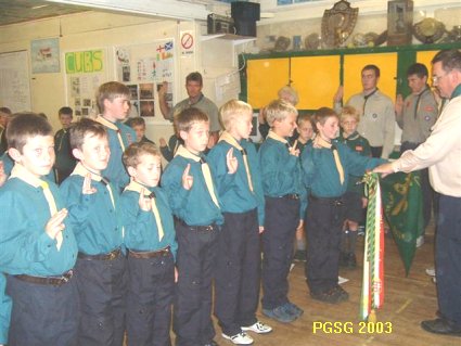 Moving Up Ceremony 1st October 2003