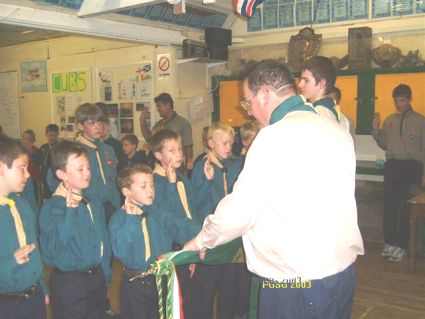 Moving Up Ceremony 1st October 2003