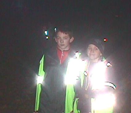 Scout Night Hike 2003 - Two Happy PG Scouts