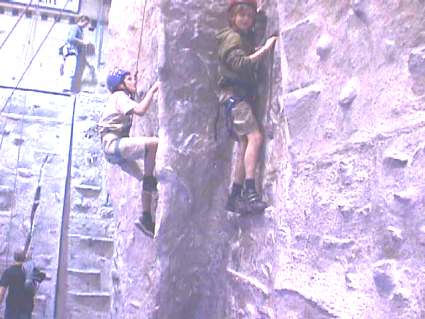 Older Scout Activity Weekend -  2003 - Climbing at Brunel