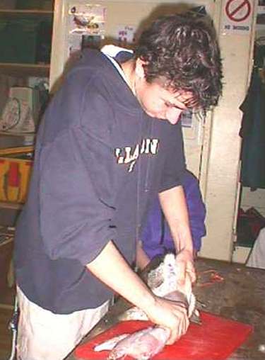 Older Scout Activity Weekend - Prepairing Rabitts 