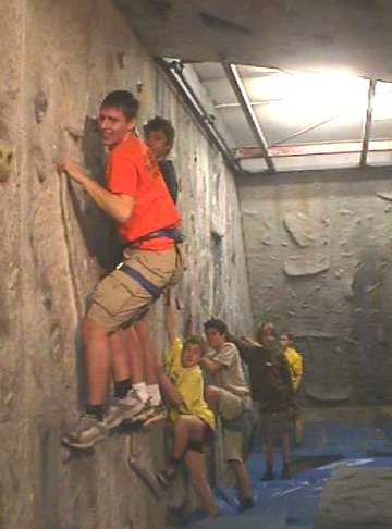 Older Scout Activity Weekend -  2003 - Climbing at Brunel