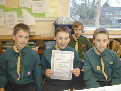 County Cooking Competition -  2004 - Pinkneys Green Scouts