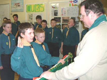 Scout Investiture 27th February 2004