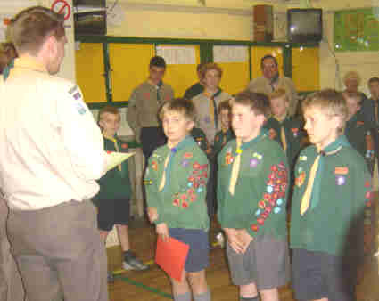 Scout Investiture 21st April 2004
