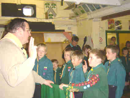 Scout Investiture 21st April 2004