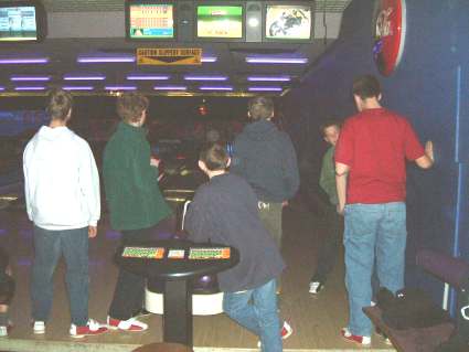 Bowling before Troop Meeting 27th February 2004