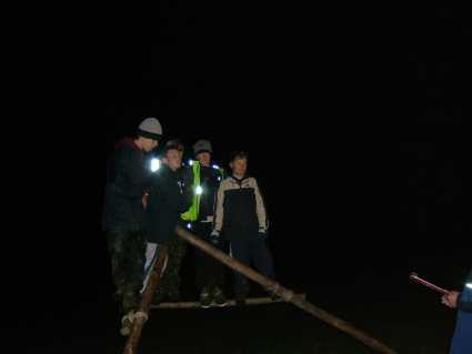 Scout Night Hike -  2004 - Team Who Completted PG Activity at there base