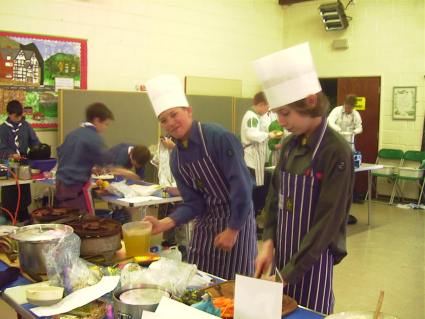 Regional Cooking Competition -  2004 - Pinkneys Green Scouts Represented Maidenhead and Berkshire