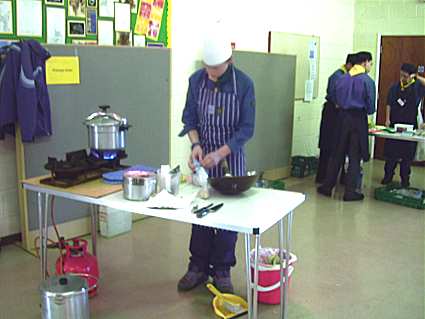 Regional Cooking Competition -  2005 - Pinkneys Green Scouts Represented Maidenhead and Berkshire