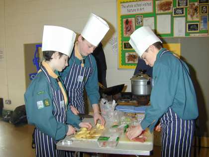 Regional Cooking Competition -  2005 - Pinkneys Green Scouts Represented Maidenhead and Berkshire
