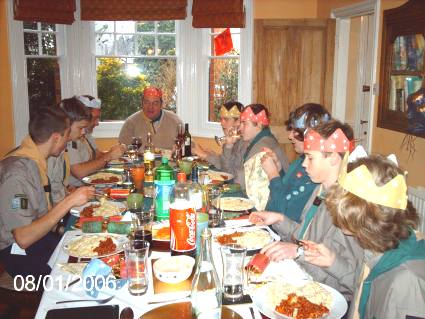 2006 PLG YL's gave the Troop Leaders a Thank You meal