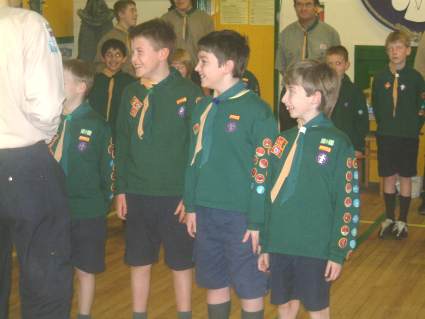 Scout Investiture Wednesday 9th February 2006