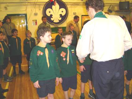 Scout Investiture Wednesday 9th February 2006