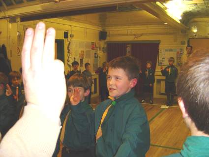 Scout Investiture Wednesday 9th February 2006
