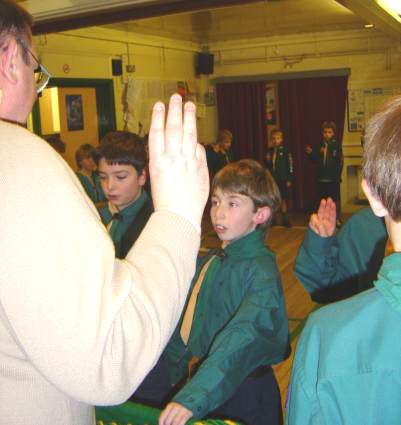 Scout Investiture Wednesday 9th February 2006