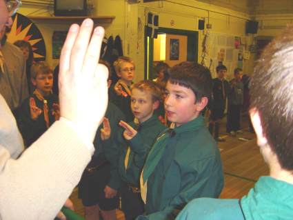 Scout Investiture Wednesday 9th February 2006