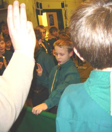 Scout Investiture Wednesday 9th February 2006