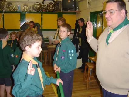 Scout Investiture Wednesday 9th February 2006
