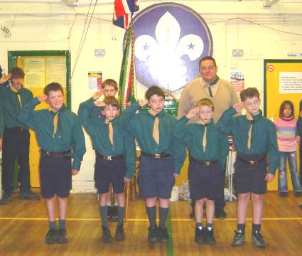 Scout Investiture Wednesday 9th February 2006