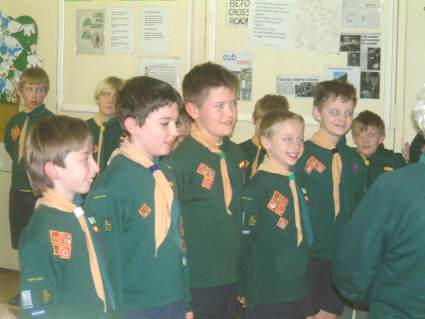 Scout Investiture Wednesday 9th February 2006