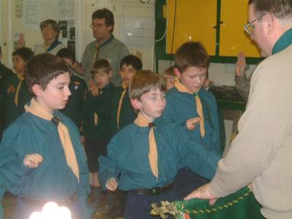 Scout Investiture Wednesday 9th February 2006