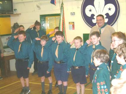 Scout Investiture Wednesday 9th February 2006