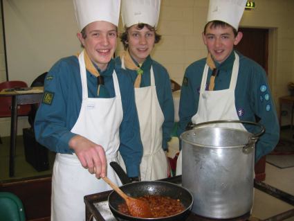 Regional Cooking Competition -  2006 - Pinkneys Green Scouts Represented Maidenhead and Berkshire