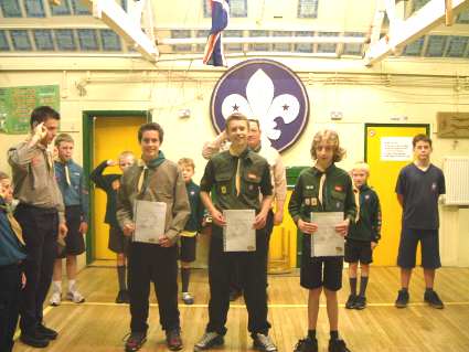 Gold Cheif Scouts Award -  2005 - Pinkneys Green Scouts