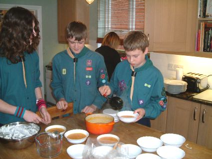 2005 PL's gave the Troop Leaders a Thank You meal