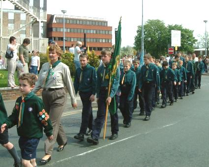 St Georges Day Parade -  2004 - Pinkneys Green Scouts