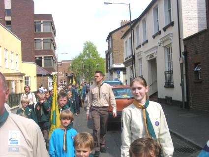 St Georges Day Parade -  2004 - Pinkneys Green Scouts